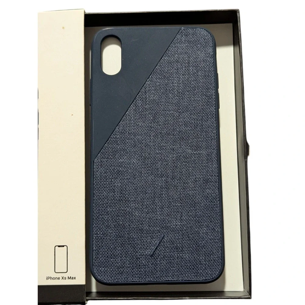 B7. Native Union Click Canvas Case For iPhone Xs Max - In Blue